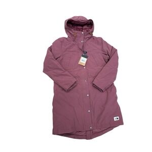 Women's The North Face Snow Down Hooded Parka Warm Winter Jacket - Ginger Large